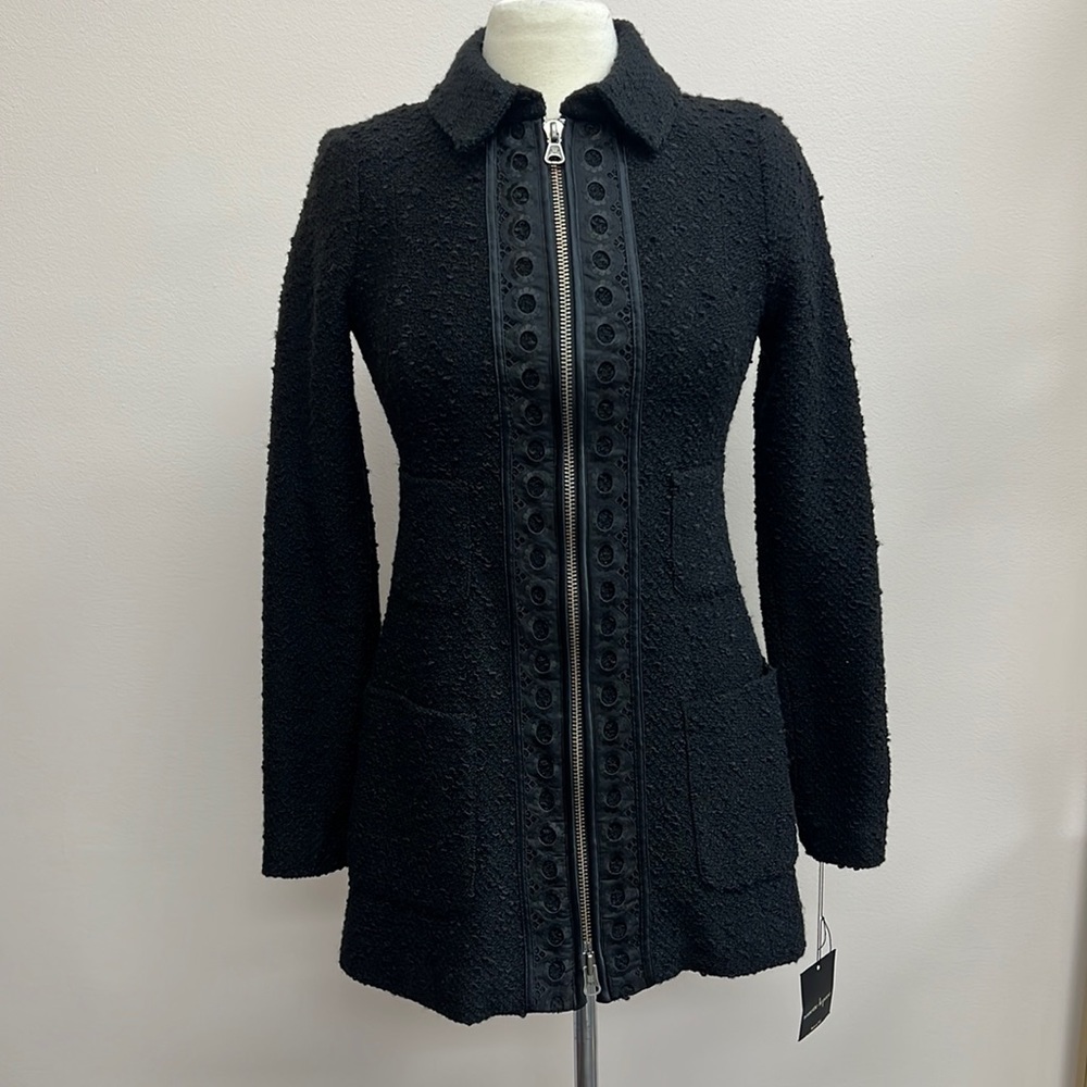 Nanette Leopore Aristocrat Coat in Black